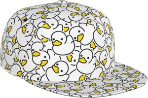 Fashion Snapback Hat for Men Women,Hip Hop Style Funny Flat Bill Hats Adjustable Baseball Cap Trucker Hat