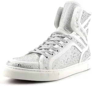 FI-2402 Rhinestones Suedes High Top Sneaker