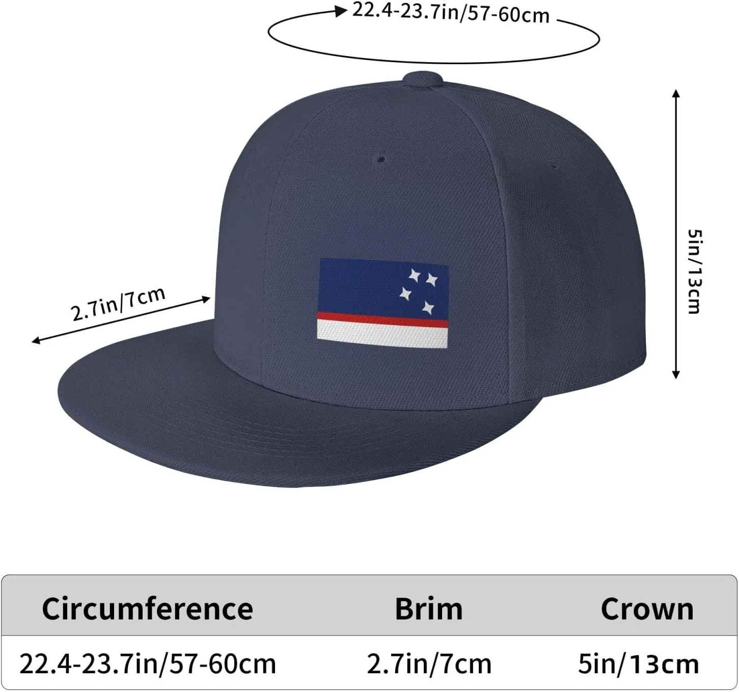 Flag of Patagonia Snapback Hats for Men Women Baseball Cap Flat Bill Brim Hat