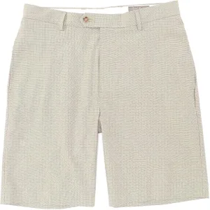 Flat-Front Micro Pattern 9" Inseam Shorts S95HT402