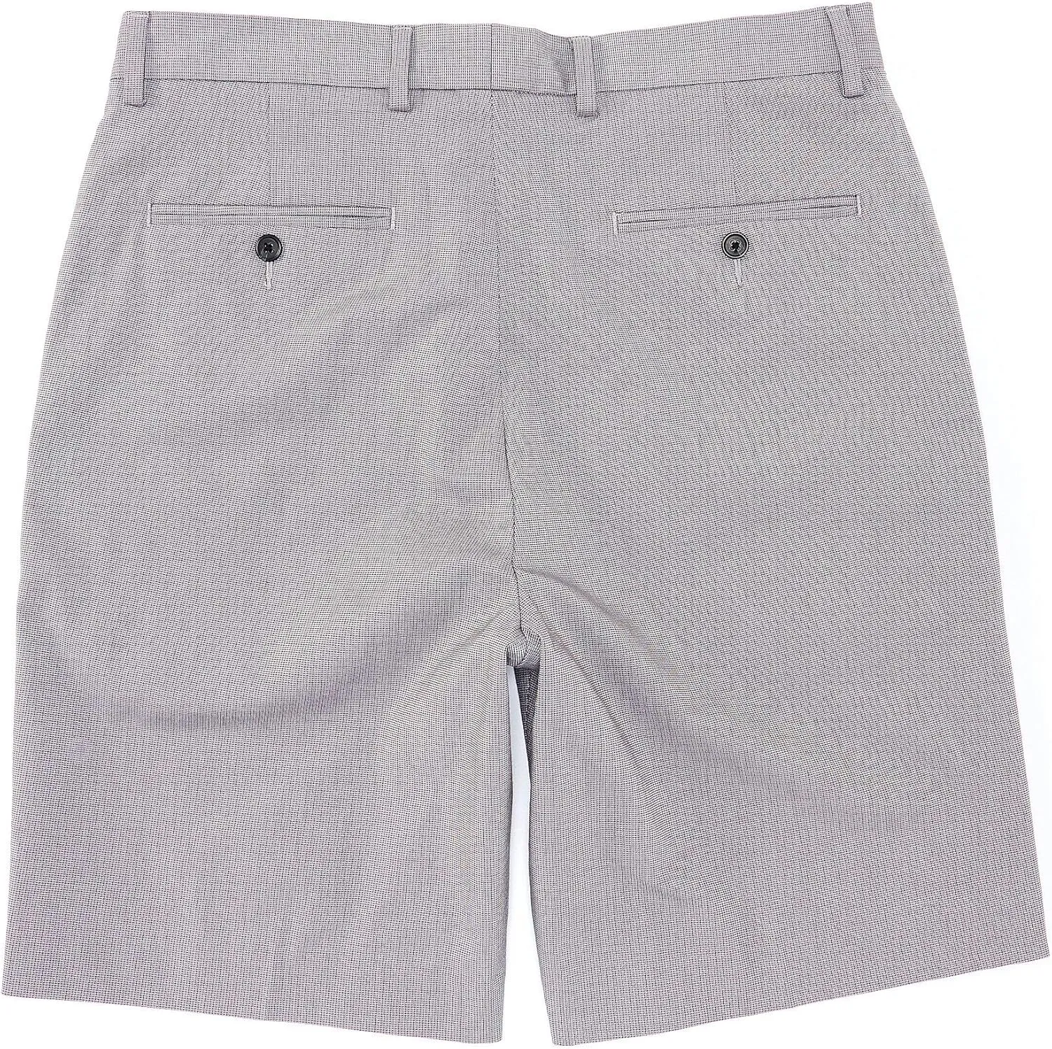 Flat-Front Micro Pattern 9" Inseam Shorts S95HT402