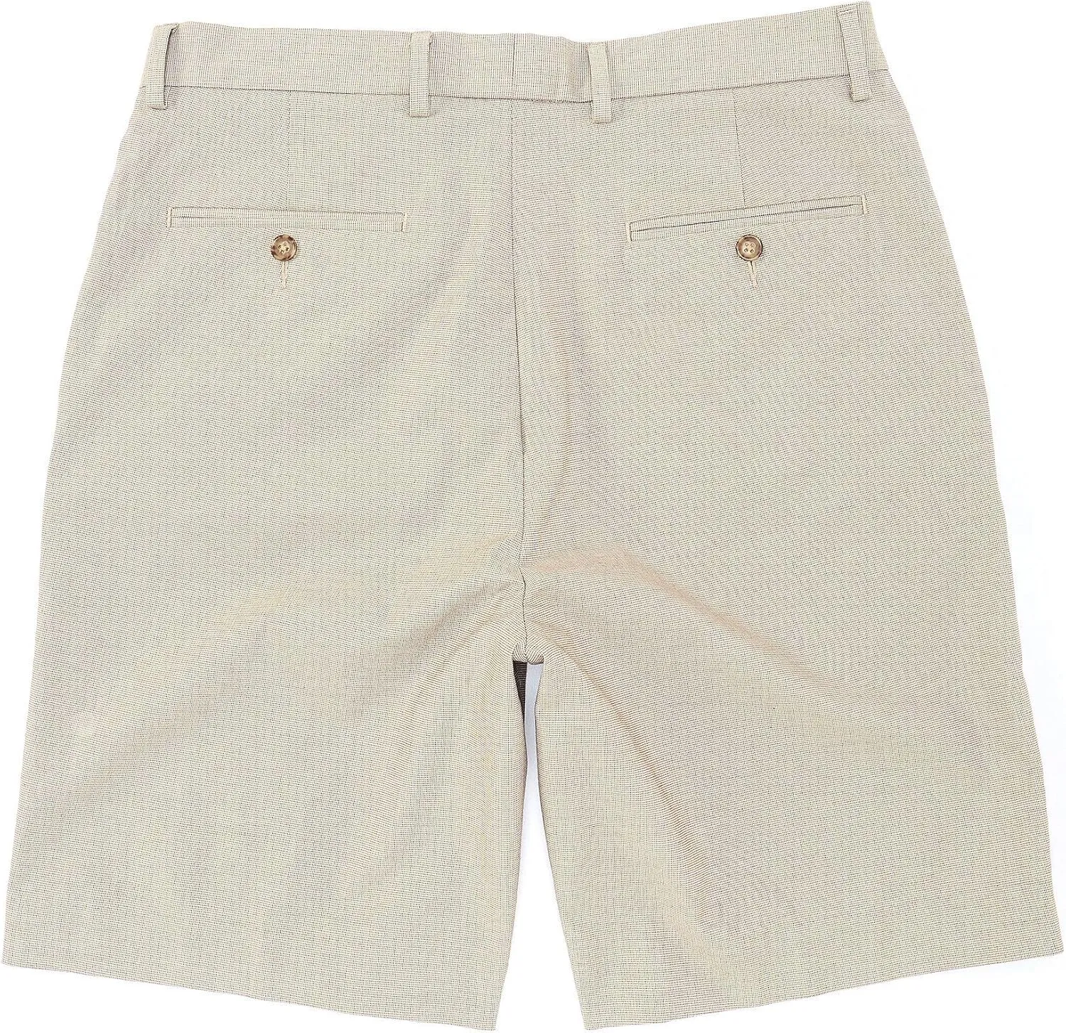 Flat-Front Micro Pattern 9" Inseam Shorts S95HT402