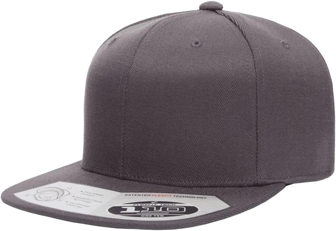 Flexfit Men's 110 Classic Snapback, Dark Grey, One Size