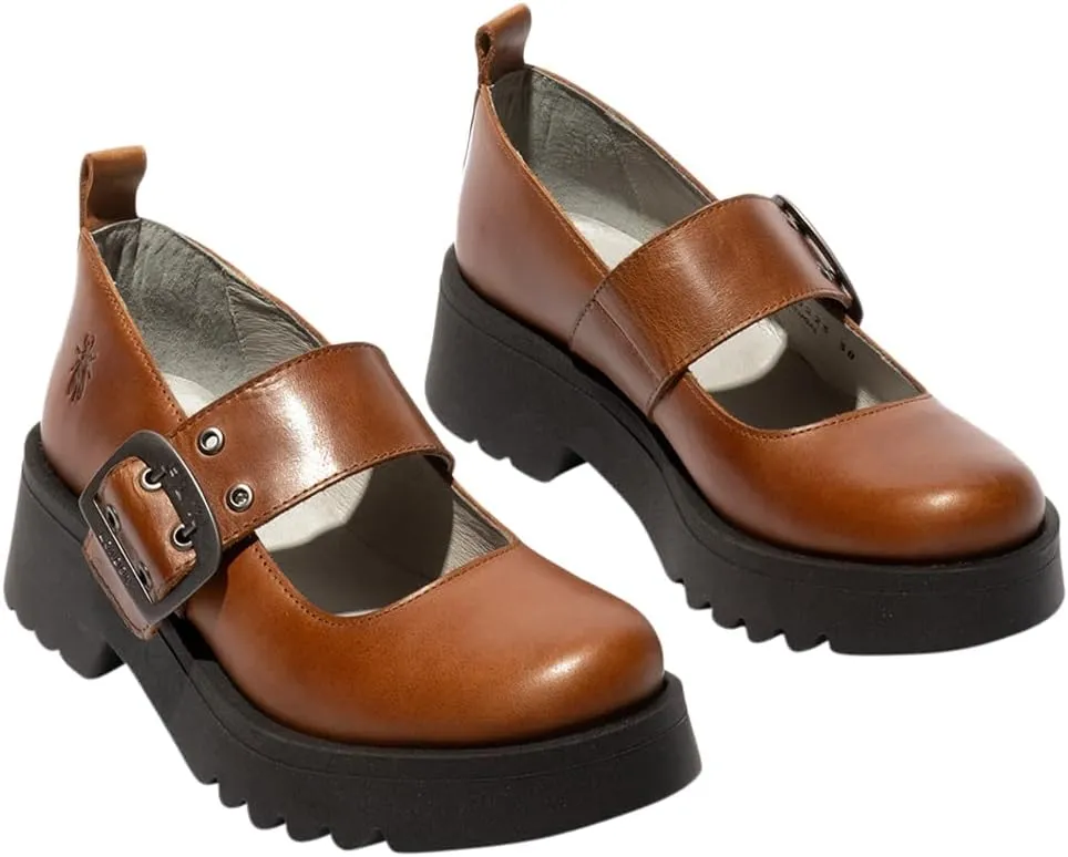 FLY London Women's Modern Mary Jane Flat