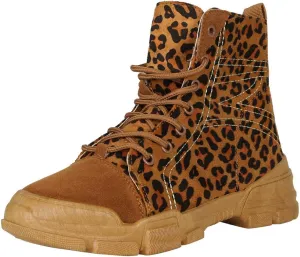 Forever Link Womens Closed Toe Lug Sole Platform Fashion Sneakers Ankle Boots