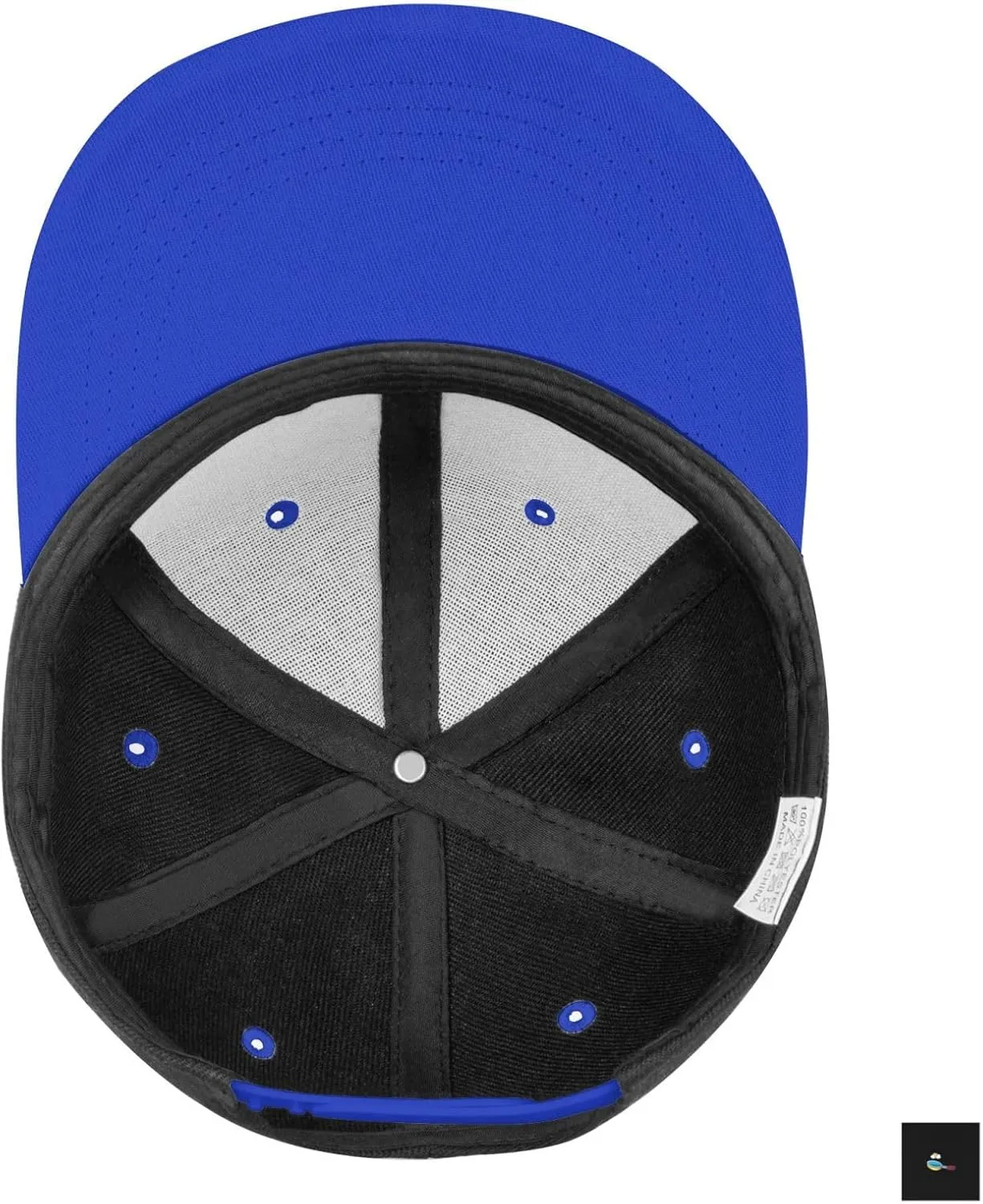 Frying Pan with Eggs Snapback Hats for Men Women Hat Baseball Cap Flat Bill Visor White Hat