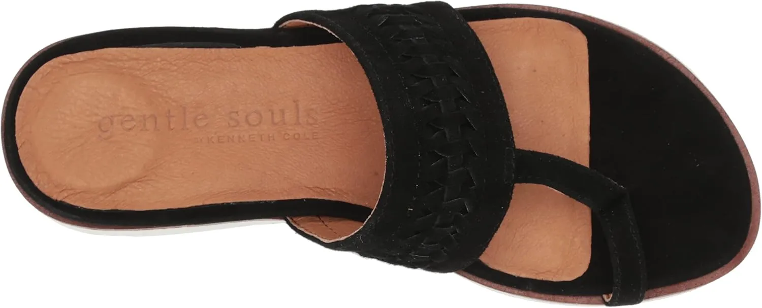 Gentle Souls by Kenneth Cole Women's Lavern Lite Thong Braid Sandal