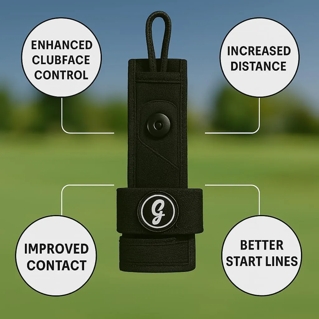 George Gankas GSnap Golf Training Aid - Wrist Alignment Golf Swing Trainer for Perfect Form - Professional Golf Swing Training Aid for Consistent Performance and Improved Technique