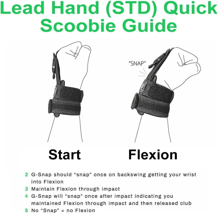 George Gankas GSnap Golf Training Aid - Wrist Alignment Golf Swing Trainer for Perfect Form - Professional Golf Swing Training Aid for Consistent Performance and Improved Technique
