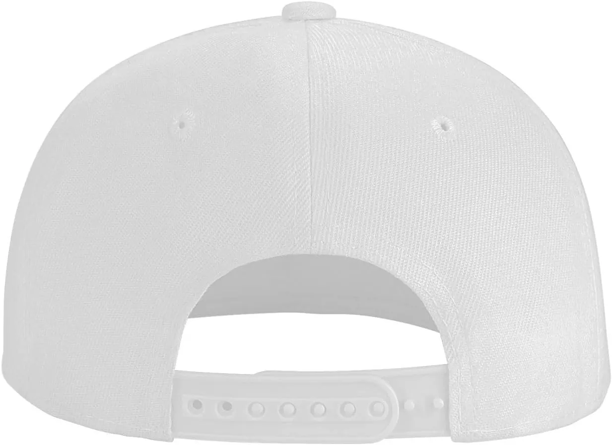 Girls Kick Ass Flat Brim Baseball Cap,Classic Snapback Hats Adjustable Trucker Hat for Men & Women,Black