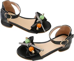 Girls Sandals Size 13 Toddler Girls Summer Soft Sole Non Slip Rhinestone Kids Fashion Toddler Jelly Shoes Size 5