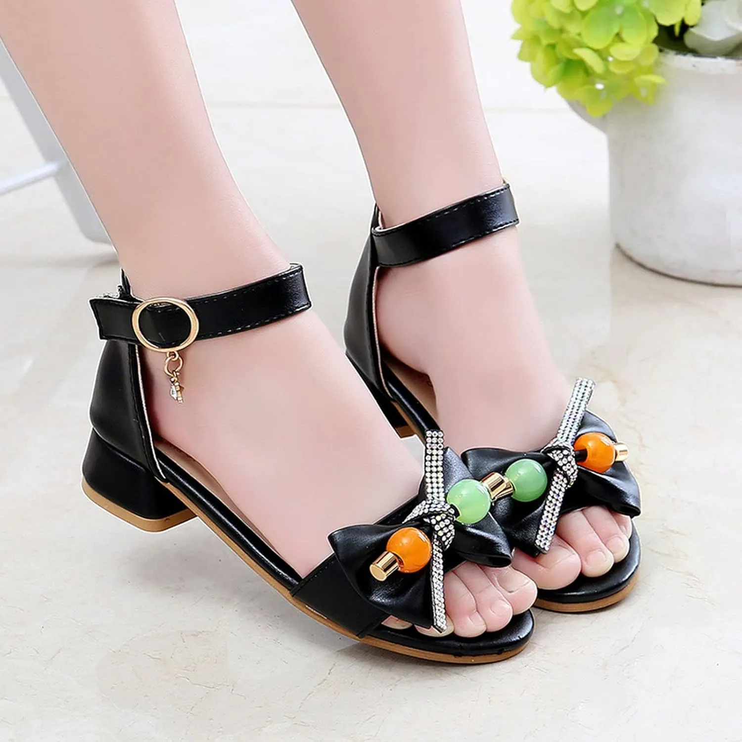 Girls Sandals Size 13 Toddler Girls Summer Soft Sole Non Slip Rhinestone Kids Fashion Toddler Jelly Shoes Size 5