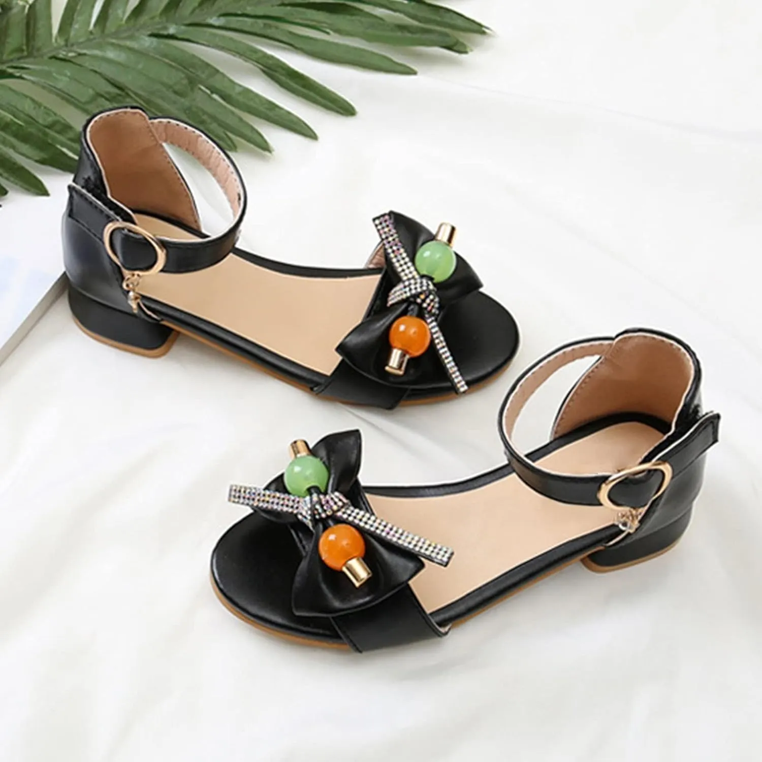 Girls Sandals Size 13 Toddler Girls Summer Soft Sole Non Slip Rhinestone Kids Fashion Toddler Jelly Shoes Size 5