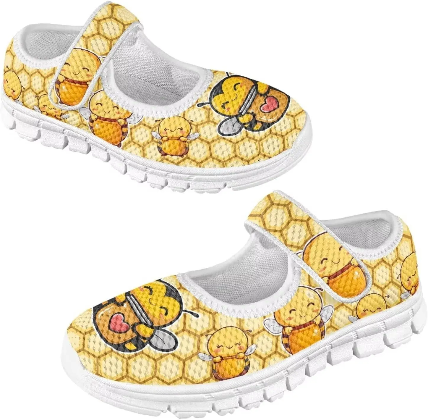 Girls Single Buckle Sneaker,Mary Jane Flats Shoes for Kids,Lightweight Walking Sneaker with White Sole Size 11-15