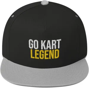 Go Kart Legend Hat (Embroidered Flat Bill Cap) Indoor Raceway Apparel