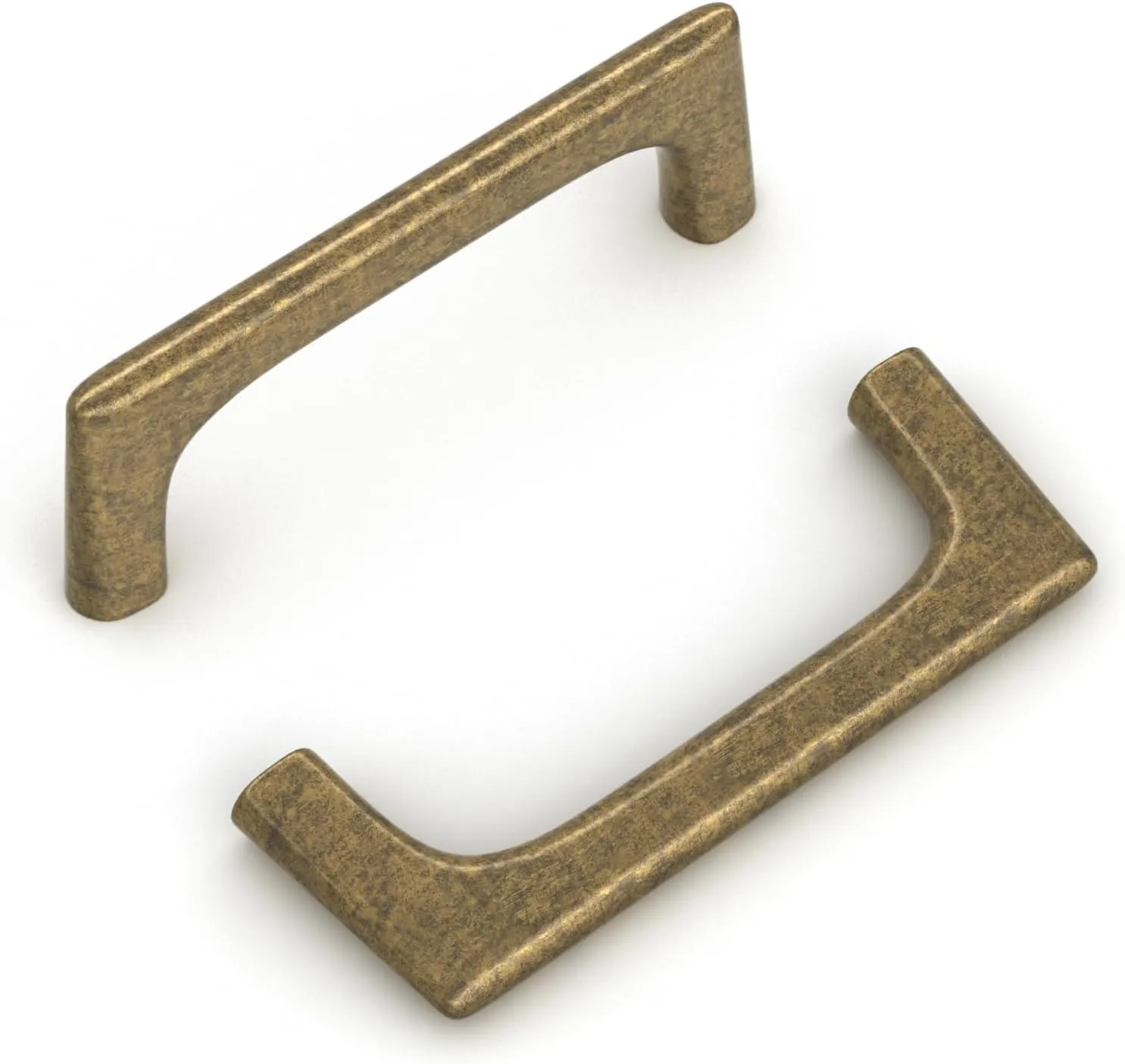 goldenwarm 25 Pack Antique Bronze Cabinet Pulls, 3-3/4 Inch Kitchen Hole Center Handles, Antique Brass Drawer Pulls, Zinc Alloy Hardware for Cabinets, Cupboard, Dresser