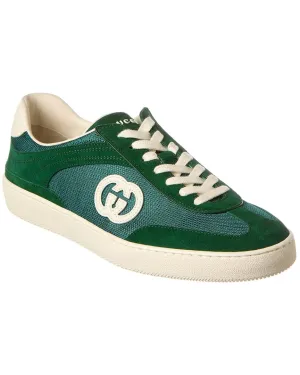 Gucci Mesh & Suede Sneaker