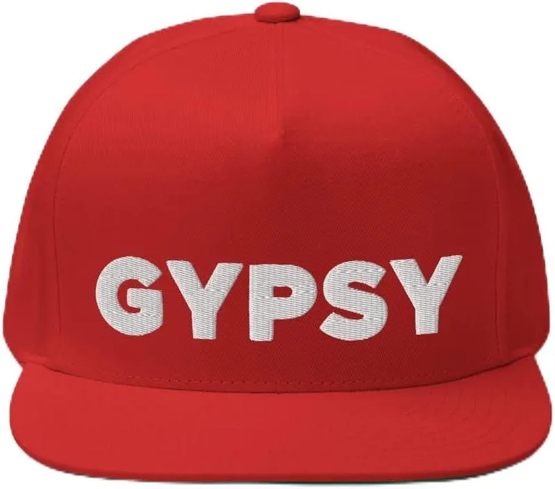Gypsy Hat (Embroidered Flat Bill Snapback Cap)
