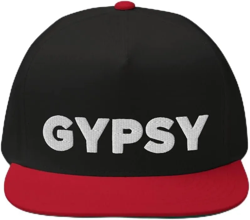 Gypsy Hat (Embroidered Flat Bill Snapback Cap)