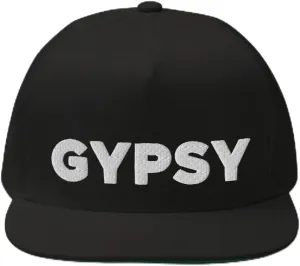 Gypsy Hat (Embroidered Flat Bill Snapback Cap)