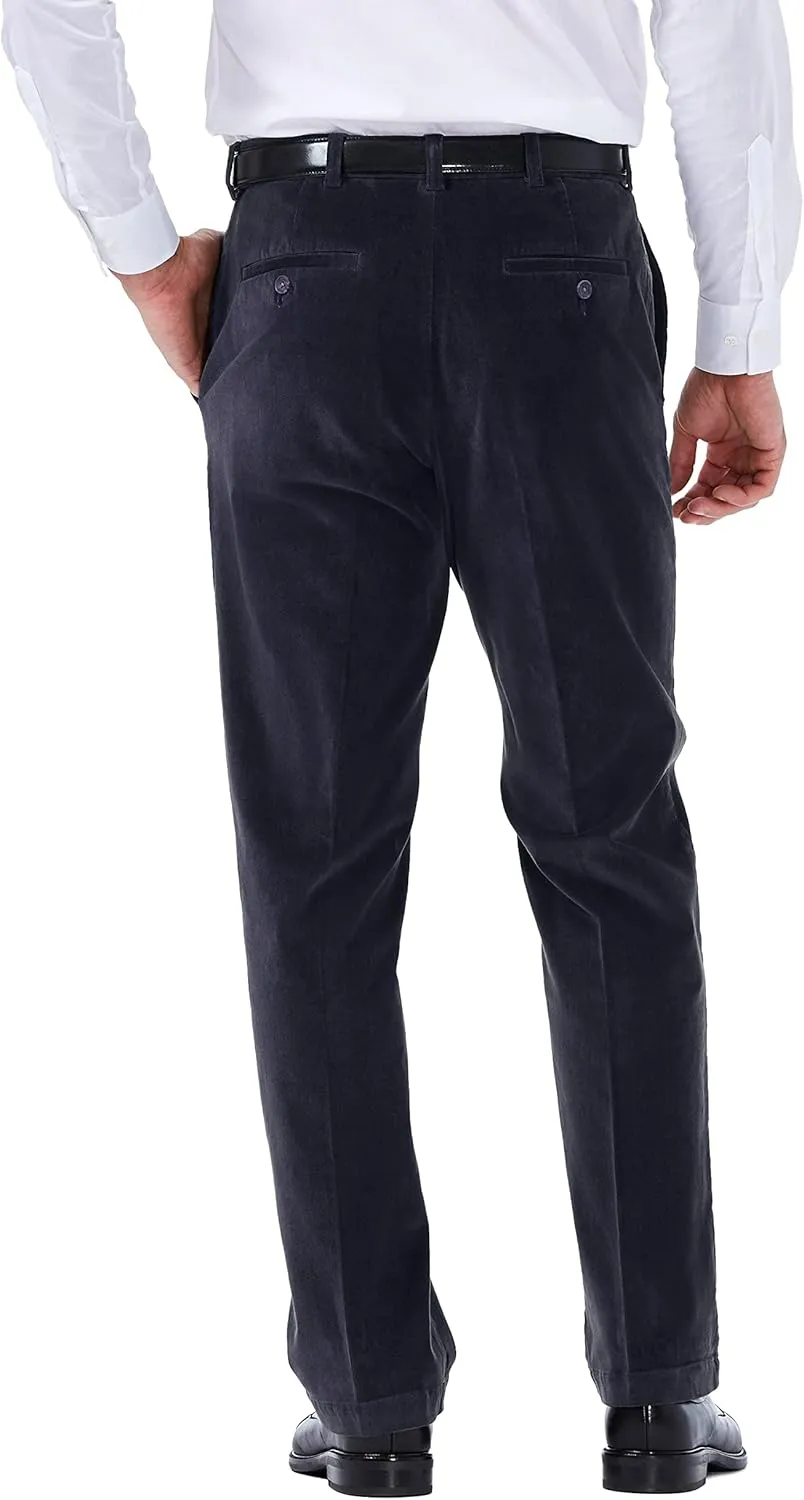 Haggar Mens Classic Fit Stretch Corduroy Pant