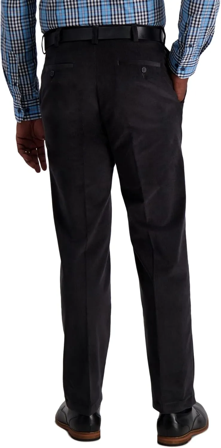 Haggar Mens Classic Fit Stretch Corduroy Pant