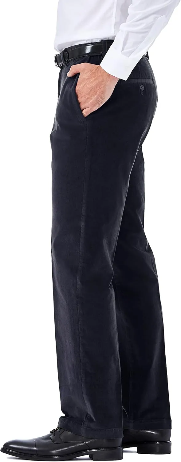 Haggar Mens Classic Fit Stretch Corduroy Pant