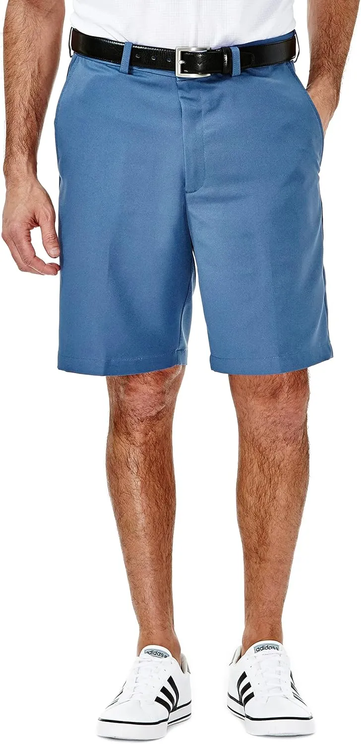 Haggar Men's Cool 18 Classic Fit Expandable Waist Short Regular and Big & Tall Sizes
