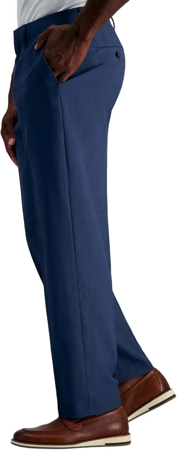 Haggar Men's Smart Wash with Repreve Classic Fit Flat Front Dress Pant