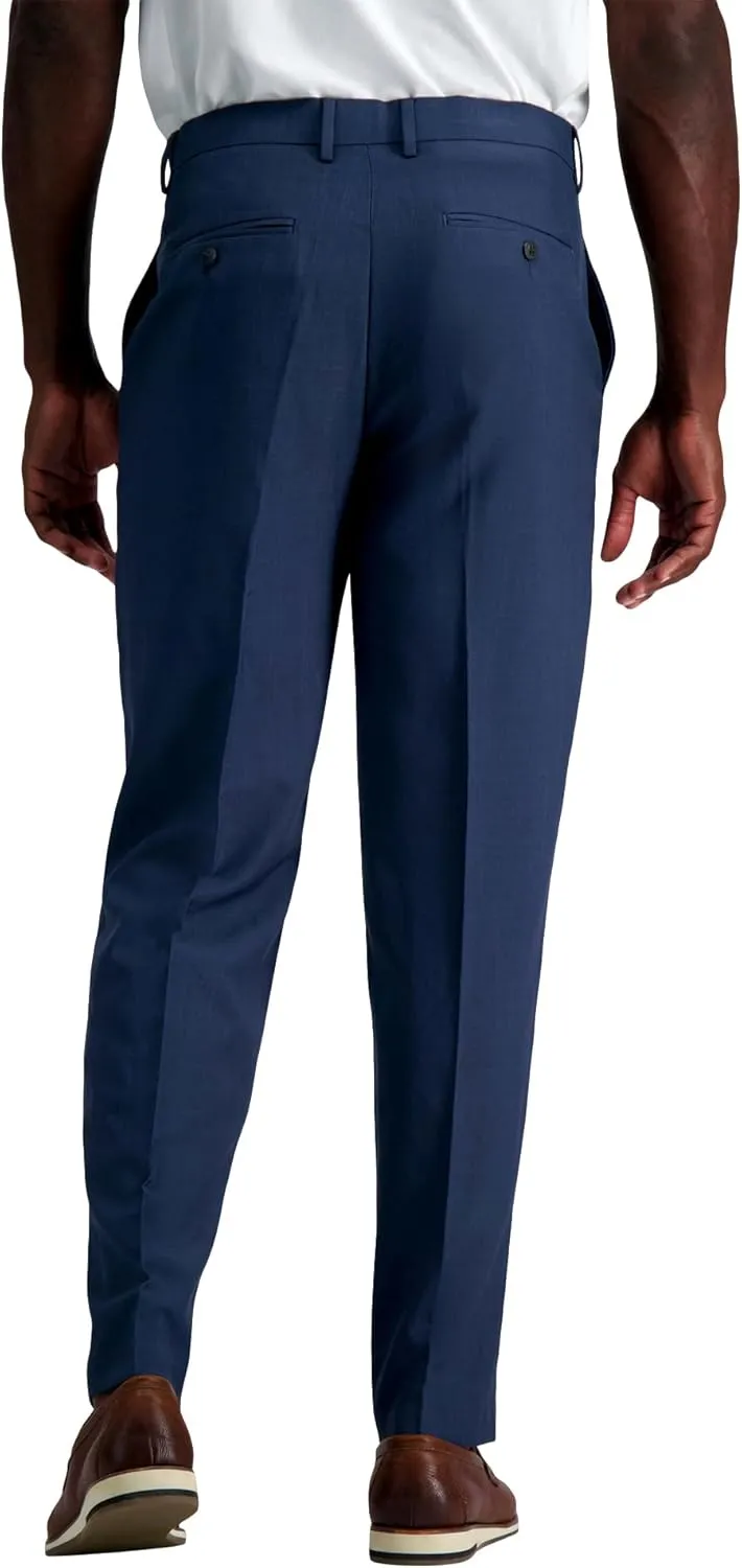 Haggar Men's Smart Wash with Repreve Classic Fit Flat Front Dress Pant