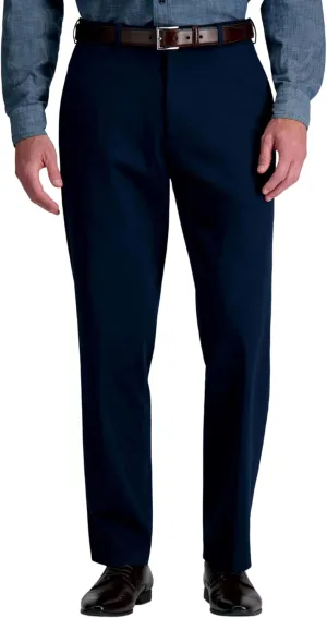Haggar Men's Wrinkle Free Classic Fit Flat Front Khaki Pant