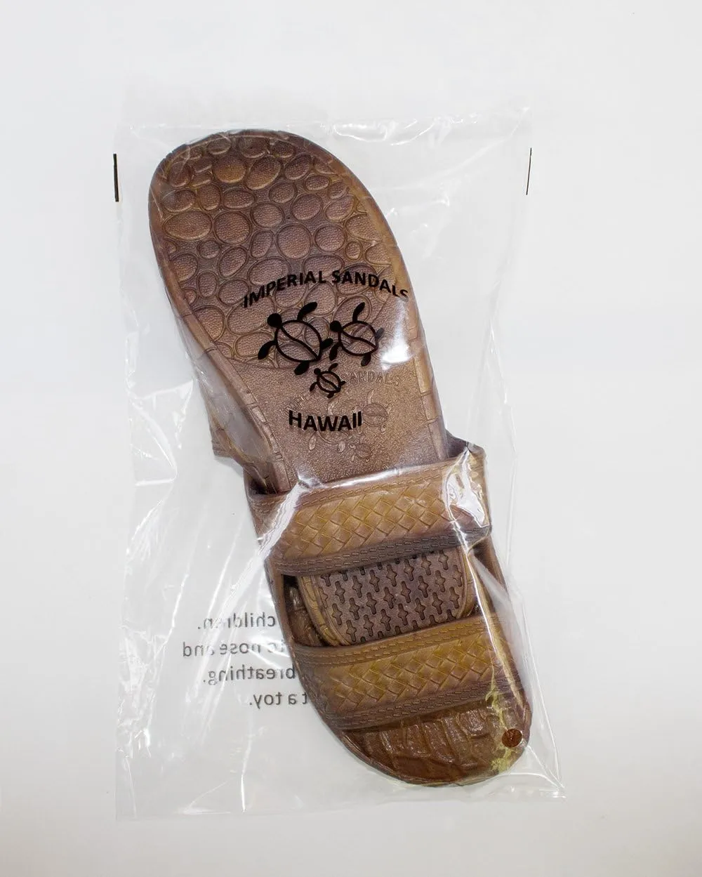 Hawaii Brown and Black Jesus sandals (Small Kid/Big Kid)