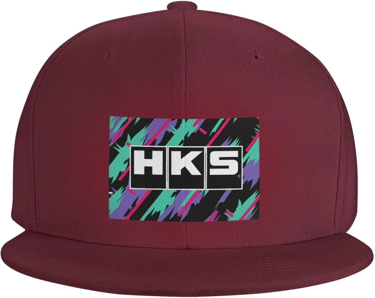 Hks Japanese Aftermarked Car Parts Hats for Men Flat Bill Fitted Caps Hiphop Rap Adjustable Baseball Trucker Dad Hat