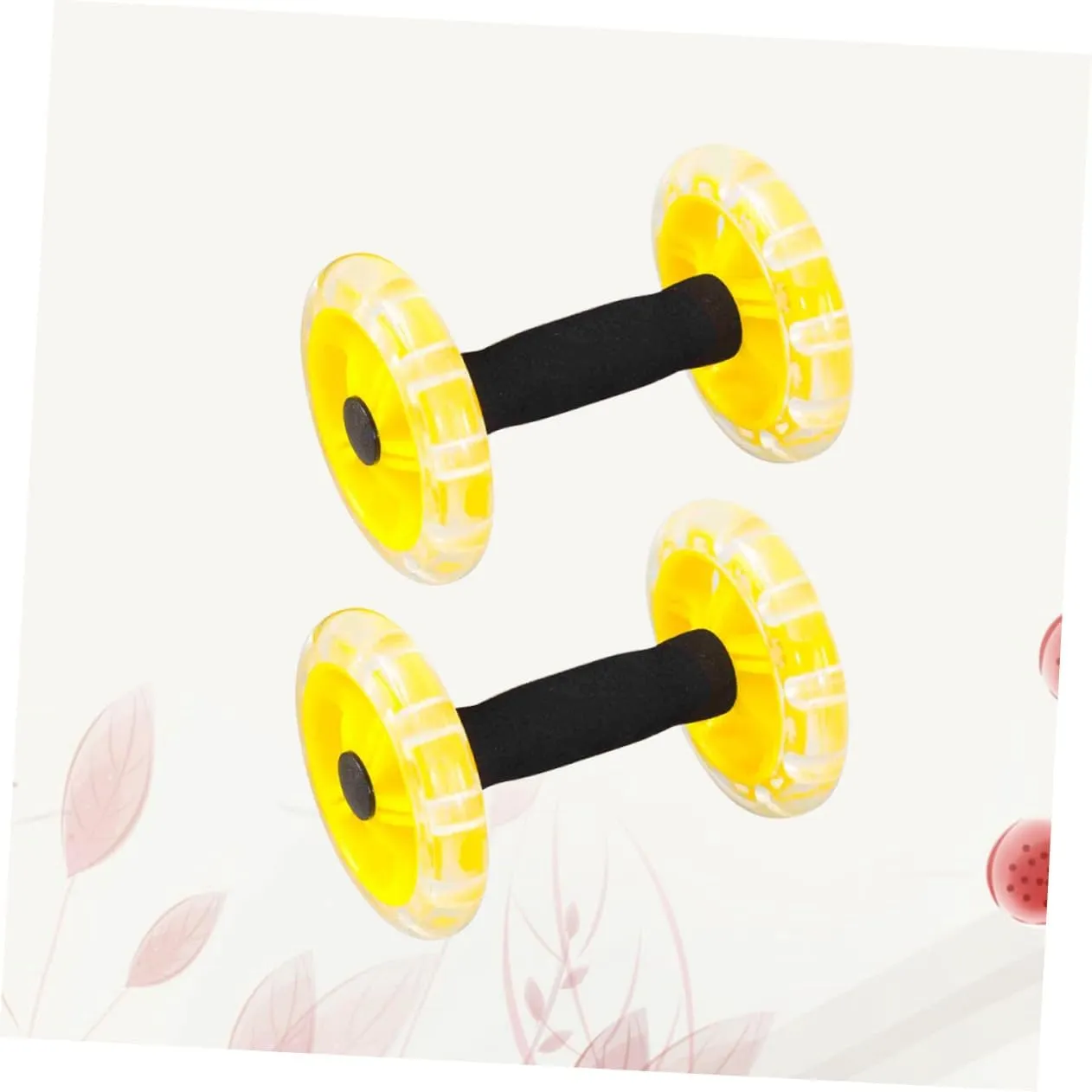 Household Appliances Exercise Abdominal Roller Workout Roller Abs Ab Fitness Roller Yellow Equipment Fitness Device Fitness Wheel Ab Wheel Dumbbel Ab