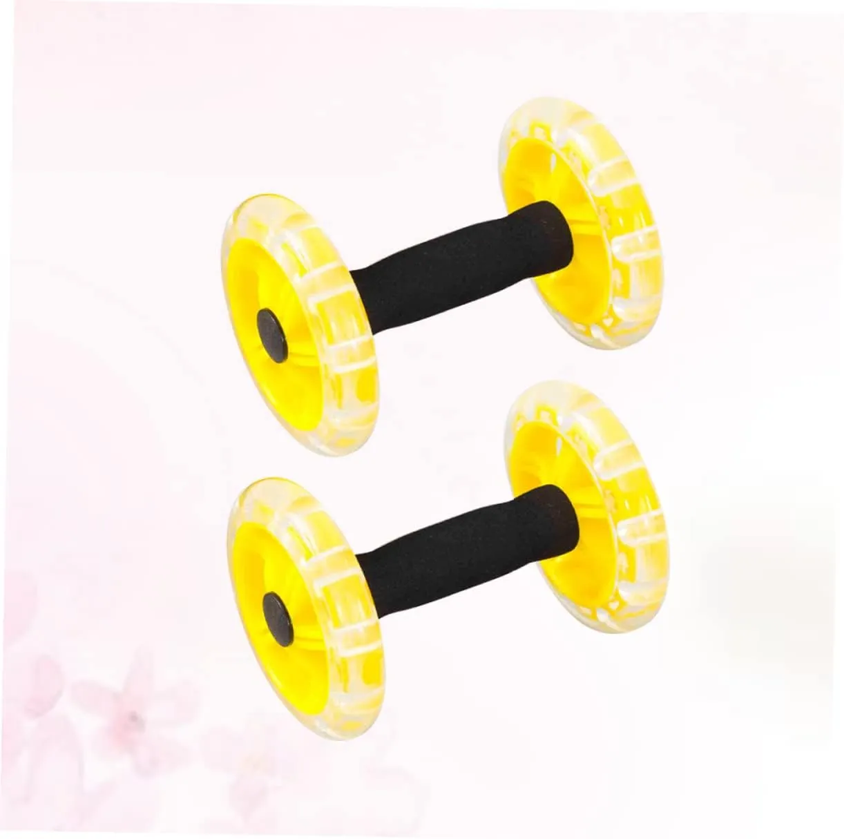 Household Appliances Exercise Abdominal Roller Workout Roller Abs Ab Fitness Roller Yellow Equipment Fitness Device Fitness Wheel Ab Wheel Dumbbel Ab