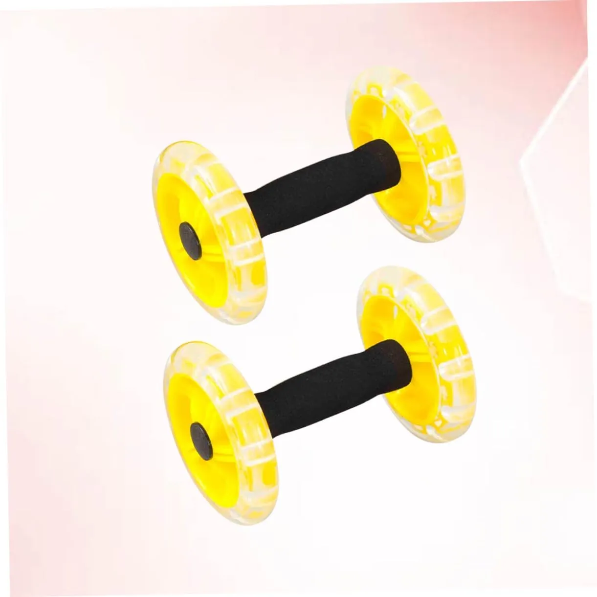 Household Appliances Exercise Abdominal Roller Workout Roller Abs Ab Fitness Roller Yellow Equipment Fitness Device Fitness Wheel Ab Wheel Dumbbel Ab