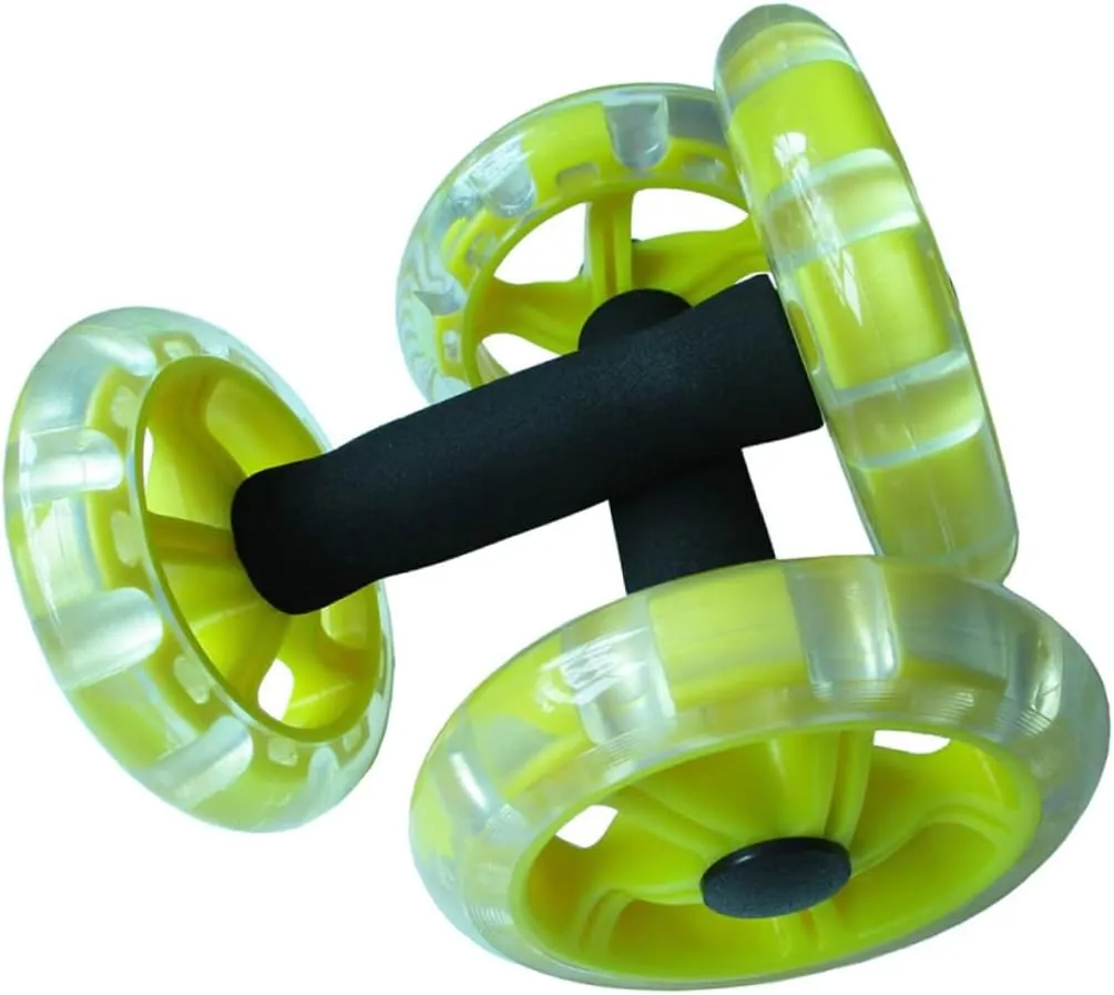 Household Appliances Exercise Abdominal Roller Workout Roller Abs Ab Fitness Roller Yellow Equipment Fitness Device Fitness Wheel Ab Wheel Dumbbel Ab