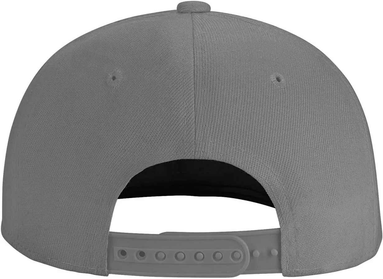 I Like Older Women Flat Brim Baseball Cap,Classic Snapback Hats Adjustable Trucker Hat for Men & Women,Black