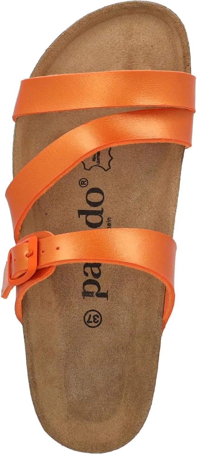 Ikaria Women's Mules - Extra Comfortable Sandals - Fashionable Slippers with Natural Cork - Made in EU - Sandals with Sole Made of Finest Natural Leather