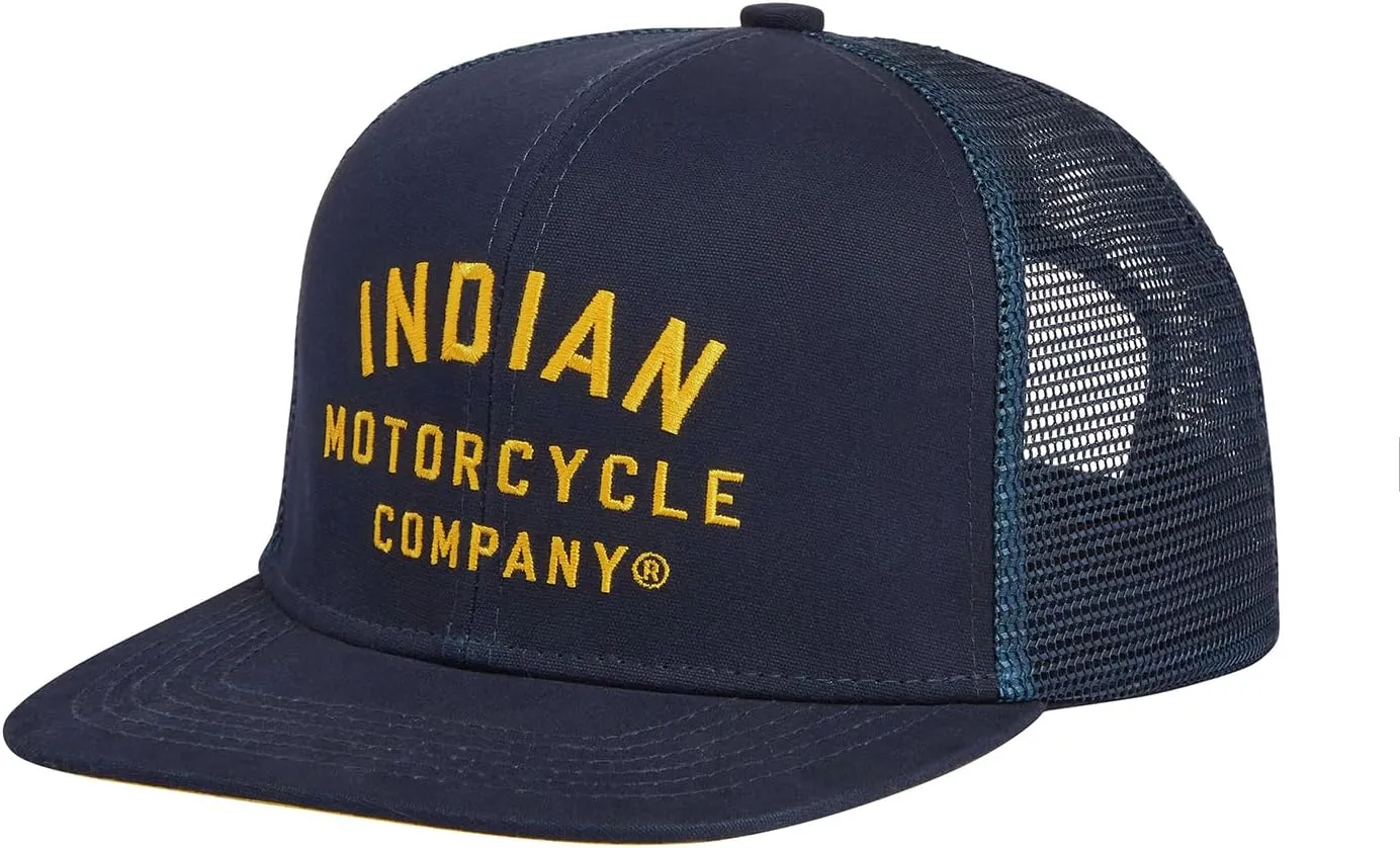 Indian Motorcycle Embroidered Logo Parts Service Cap, Navy