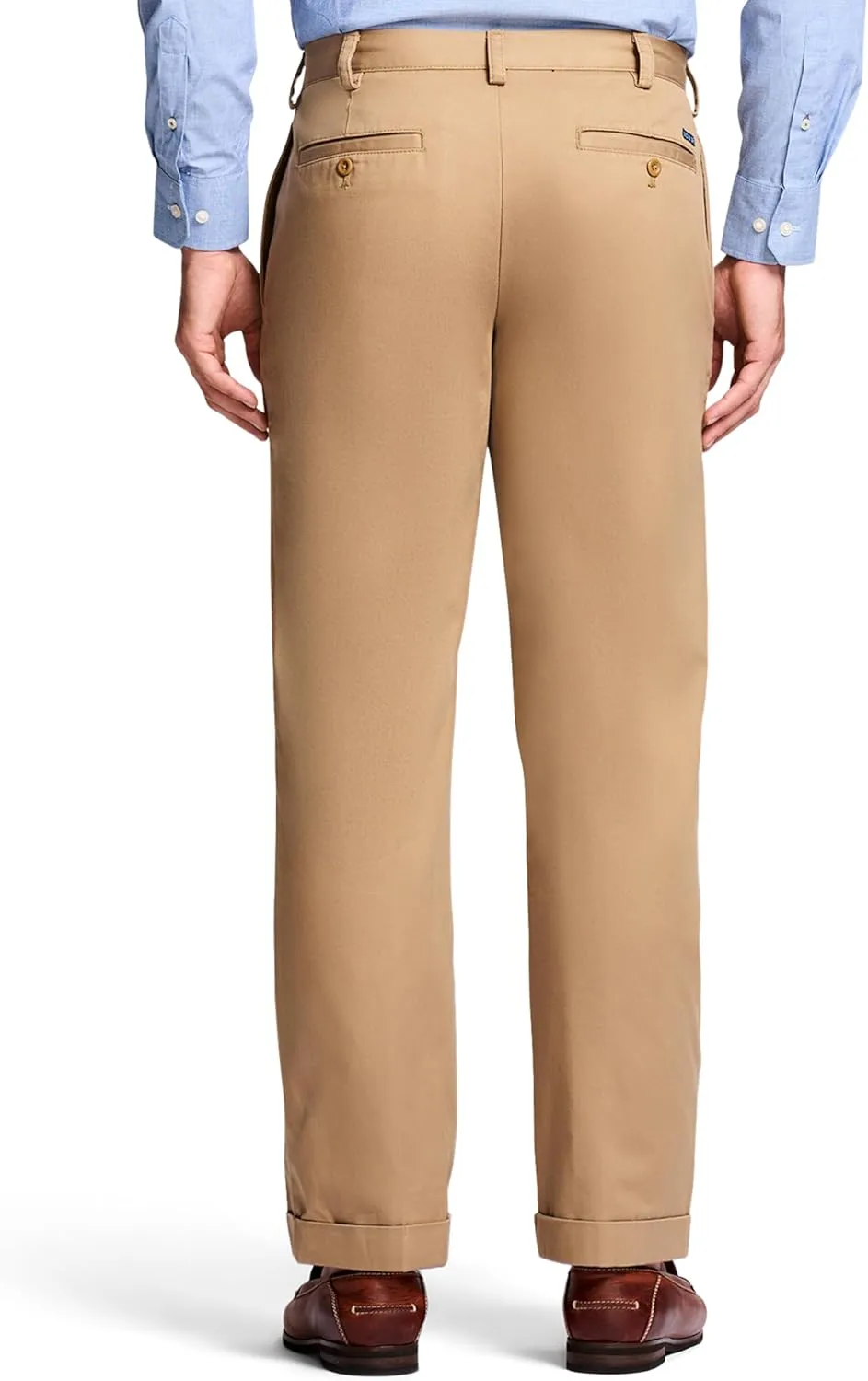 IZOD Men's American Chino Double Pleated Classic Fit Pant