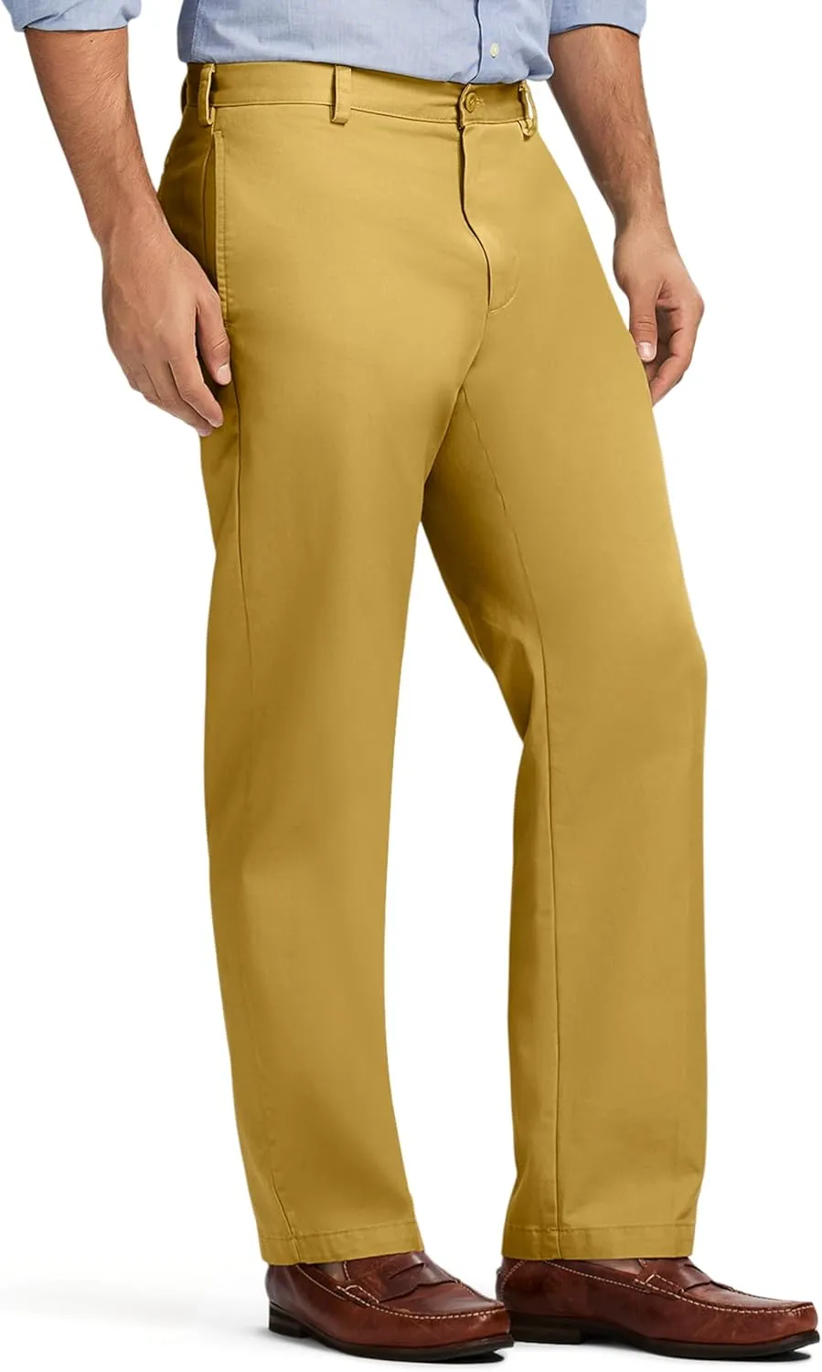 IZOD Men's American Chino Flat Front Classic Fit Pant