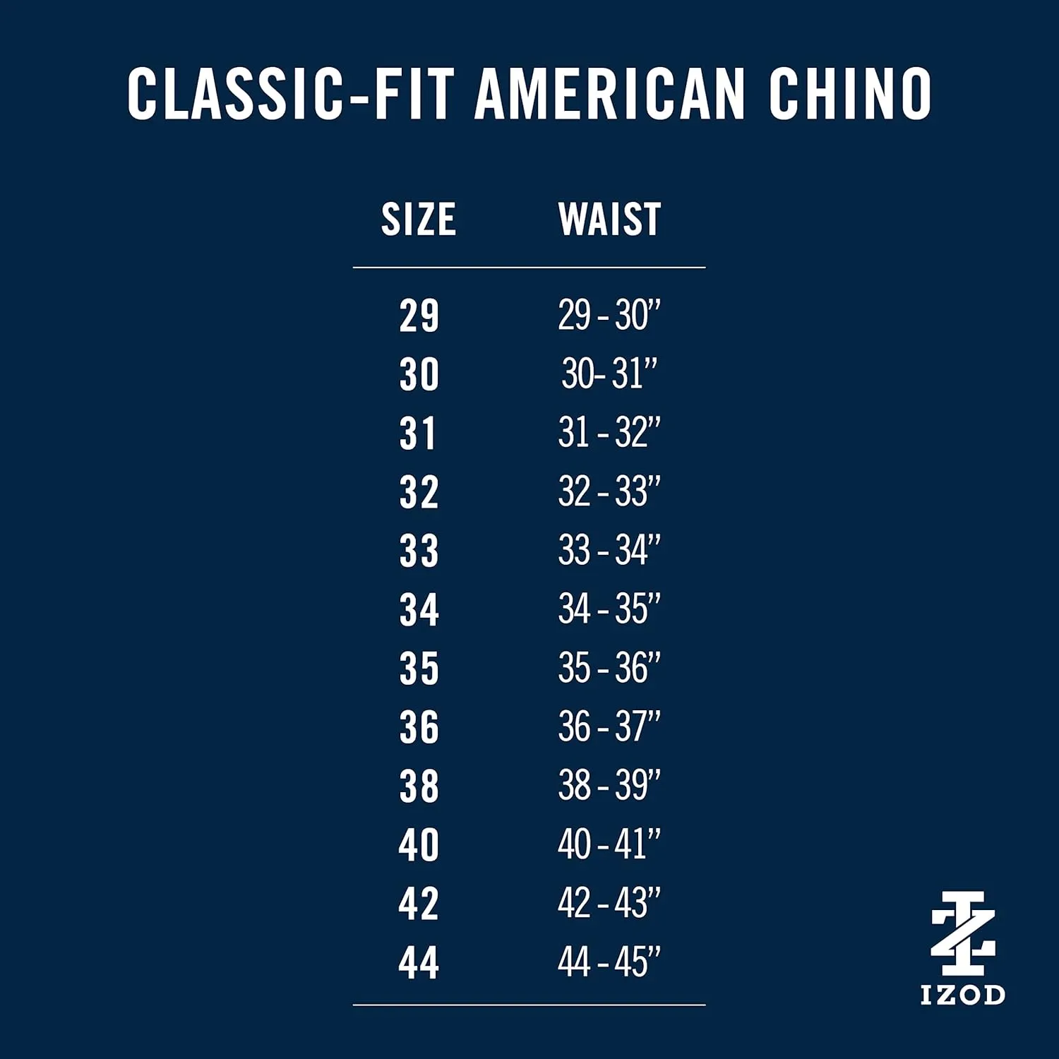 IZOD Men's American Chino Flat Front Classic Fit Pant