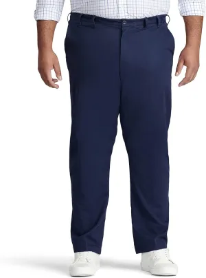 IZOD Men's Big and Tall Performance Stretch Flat Front Pant