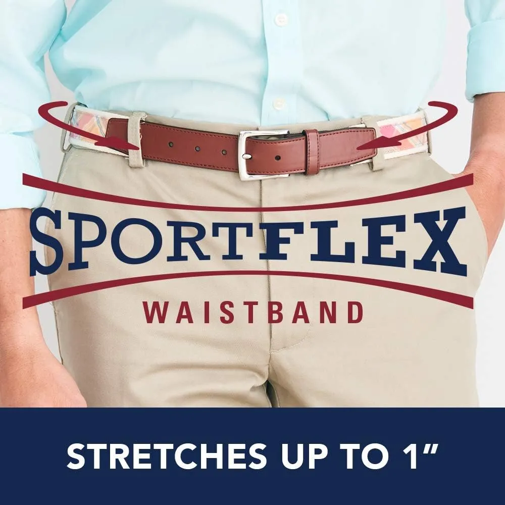 IZOD Men's Big and Tall Performance Stretch Flat Front Pant