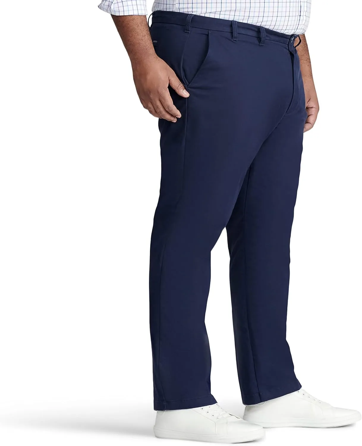IZOD Men's Big and Tall Performance Stretch Flat Front Pant