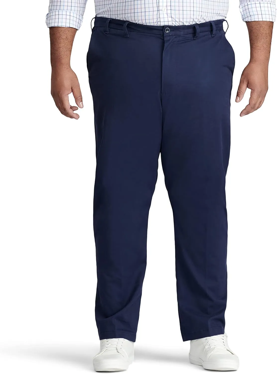 IZOD Men's Big and Tall Performance Stretch Flat Front Pant