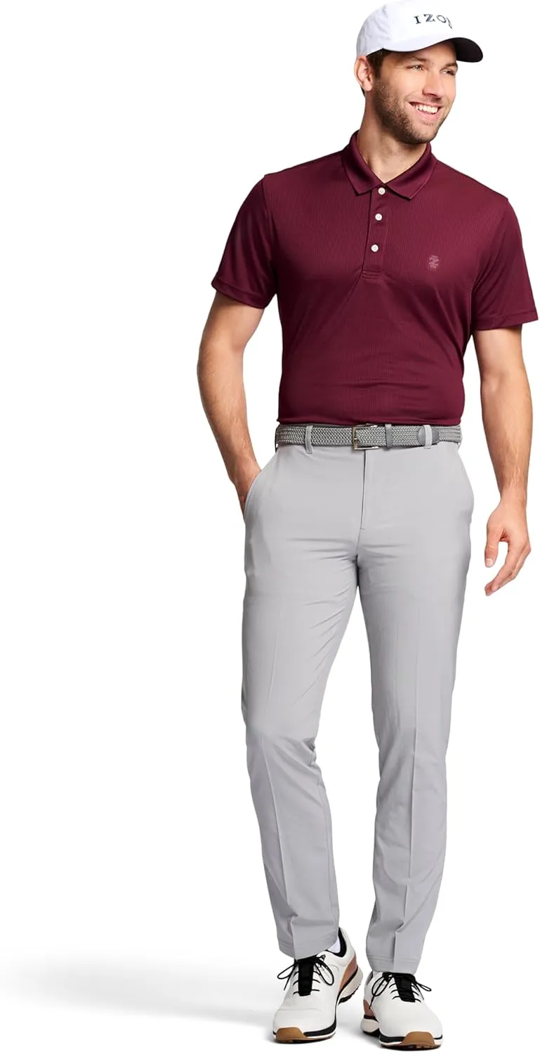 IZOD Men's Golf Swingflex Straight-fit Flat-Front Pants