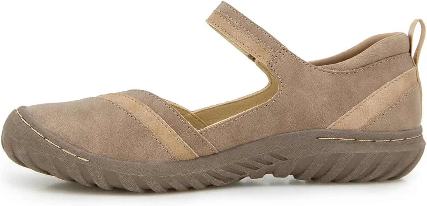 JBU Women's Raven Fashion Comfort Casual Classic Mary Jane Flat