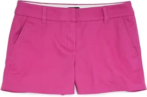 J.Crew Mercantile Women's 3.5" Classic Chino Short (10, Radiant Fuchsia)